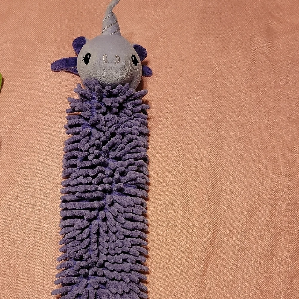 Norwex Plush Chenille Stick Toys in Lime Green & Teal